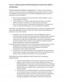 DESIGUALDAD OPORTUNIDADES EDUCATIVAS (DOE) Y DIVERSIDAD