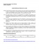 CARACTERÍSTICAS FÍSICAS DE LA LUNA