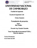 Desarrollar la herramienta FODA y Árbol de objetivos