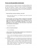 Presos con discapacidades intelectuales