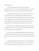República Dominicana. Es una isla o país ubicado en el mar caribe