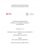 PROBLEMAS ACTUALES Y PERSPECTIVAS DE LAS MATEMÁTICAS