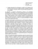 Contexto internacional de la Educación