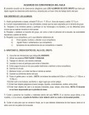 Acuerdo de convivencia del aula