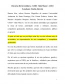 Discurso De Investidura – UASD - Hato Mayor