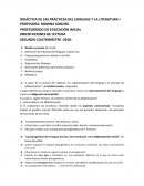 DIDÁCTICA DE LAS PRÁCTICAS DEL LENGUAJE Y LA LITERATURA