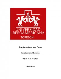 Introduccion al Derecho Vicios de la voluntad. Página 1
