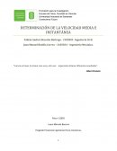 DETERMINACIÓN DE LA VELOCIDAD MEDIA E INSTANTÁNEA