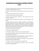 Actividades que realizara la empresa “Ekintza” E.I.R.L