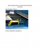 Tipos de equipos para un sistema de transporte de materiales