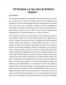 El dentista y el ojo silva de Roberto Bolaño. Reporte de lecturas