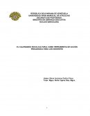 EL CALENDARIO SOCIO-CULTURAL COMO HERRAMIENTA DE ACCIÓN PEDAGÓGICA PARA LOS DOCENTES