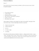 Clase o secuncia didáctica para alfabetización inicial