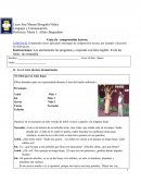 Guía de comprensión lectora. El árbol que no tenía hojas