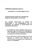 COMPAÑÍA LA PRÁCTICA S.A DE .C.V. AUDITORIA AL 31 DE DICIEMBRE DE 2016