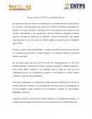 Ensayo analítico: El SNTE en la realidad educativa