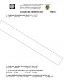 EXAMEN DE ADMISIÓN 2007 s/r FÍSICA