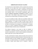 Administracion de sueldos y salarios