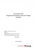 Taller Integrado de Empresas II Propuesta De Solución y Plan de Trabajo