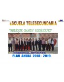 ESCUELA TELESECUNDARIA “ENRIQUE GANDY RODRIGUEZ” PLAN ANUAL DE TRABAJO
