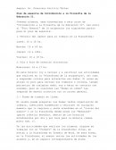 Plan de asesoría de Introducción a la Filosofía de la Educación