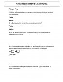 Entrevista a padres (orientación vocacional) Etapa 3