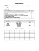 Evaluación sesión 1 Producto