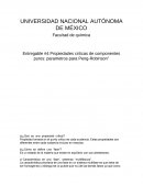 Propiedades criticas de componentes puros: parametros para Peng-Robinson