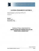 TRABAJO FINAL MONOGRAFICO “INSTALACION DE PARQUE EOLICO EN TERRITORIO ARGENTINO”