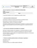 Tema de Capacitación o Inducción: GESTION DE OPERACIONES