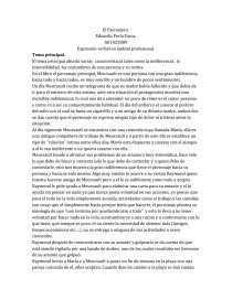 El extranjero. Página 1