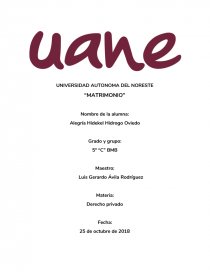 “MATRIMONIO” CARACTERÍSTICAS. Página 1