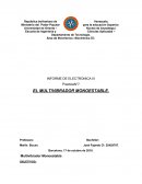 Multivibrador monoestable