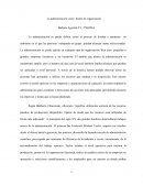 La administración como fuente de organización