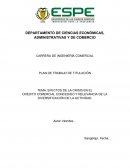 EFECTOS DE LA CRISIS EN EL CRÉDITO COMERCIAL CONCEDIDO Y RELEVANCIA DE LA DIVERSIFICACIÓN DE LA ACTIVIDAD