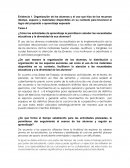 Organización de los alumnos y el uso que hizo de los recursos