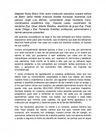 Discurso Grado Once. Página 1