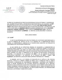 Acuerdo de colaboracion consorcio. Página 1