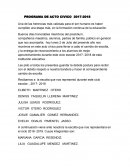 PROGRAMA DE ACTO CIVICO 2017-2018