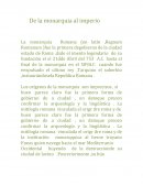 De la monarquia al imperio