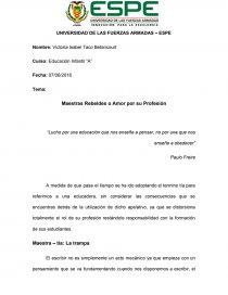 “Lucho por una educación que nos enseñe a pensar, no por una que nos enseñe a obedecer”. Página 1