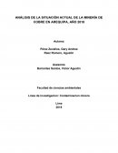 ANÁLISIS DE LA SITUACIÓN ACTUAL DE LA MINERÍA DE COBRE EN AREQUIPA, AÑO 2018