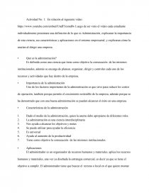 FUNDAMENTOS ADMINISTRATIVOS. Página 1