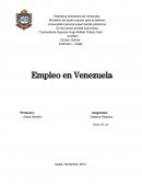 Análisis del modelo econométrico para explicar el empleo en Venezuela