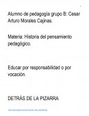 EDUCAR POR AMOR O COMPROMISO. DETRÁS DE LA PIZARRA