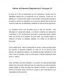 Informe de Evaluación Diagnostica de 5° año grupo “A”