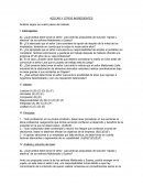 Azucar y otros ingredientes. Análisis según los cuatro pasos del método