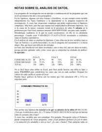 NOTAS SOBRE EL ANÁLISIS DE DATOS. Página 1