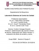 QUÍMICO BACTERIÓLOGO PARASITÓLOGO