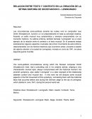 RELACION ENTRE TEXTO Y CONTEXTO EN LA CREACIÓN DE LA SÉTIMA SINFONÍA DE SHOSTAKOVICH – LENINGRADO